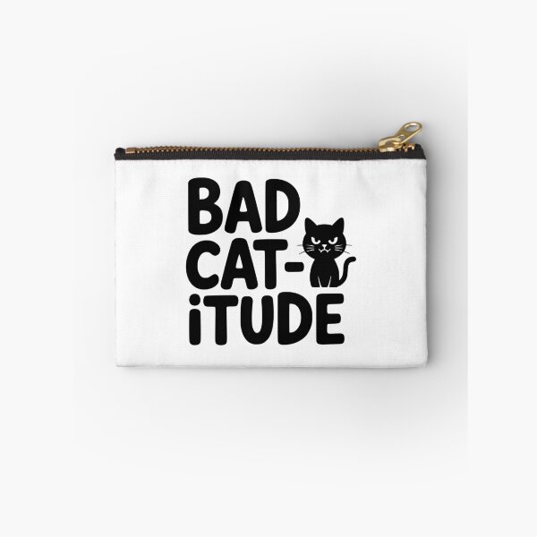 Item preview, Bad Catitude! Cute Cat Pun designed and sold by PMCreative.