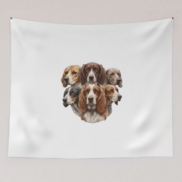 Item preview, My Dear Friends, Merry Christmas, Beagle,Pointer,Setter, Basset Hound,Cocker Spaniel,Weimaraner Dog designed and sold by chipmuckdesignn.