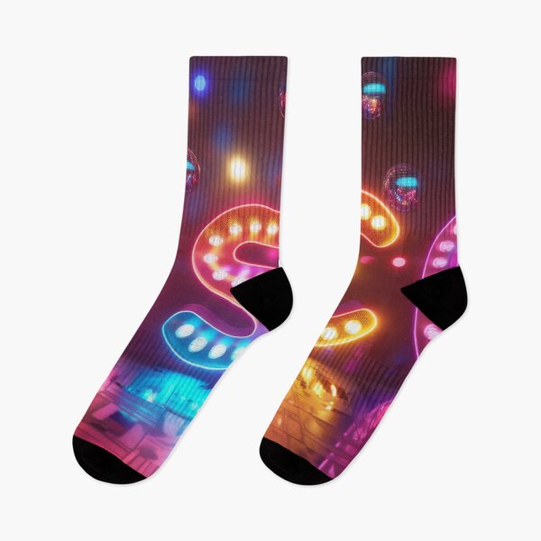 Item preview, Vibrant purple neon DISCO sign in retro 90s style glowing maximalist background AI Generated content designed and sold by dvoevnore.