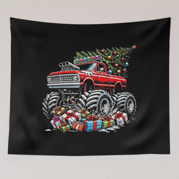 Item preview, Funny Christmas Monster Truck designed and sold by AdelinaPi.
