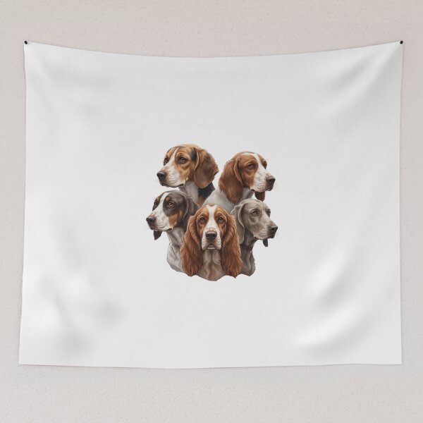Item preview, My Dear Friends, Merry Christmas, Beagle,Pointer,Setter, Basset Hound,Cocker Spaniel,Weimaraner Dog designed and sold by chipmuckdesignn.
