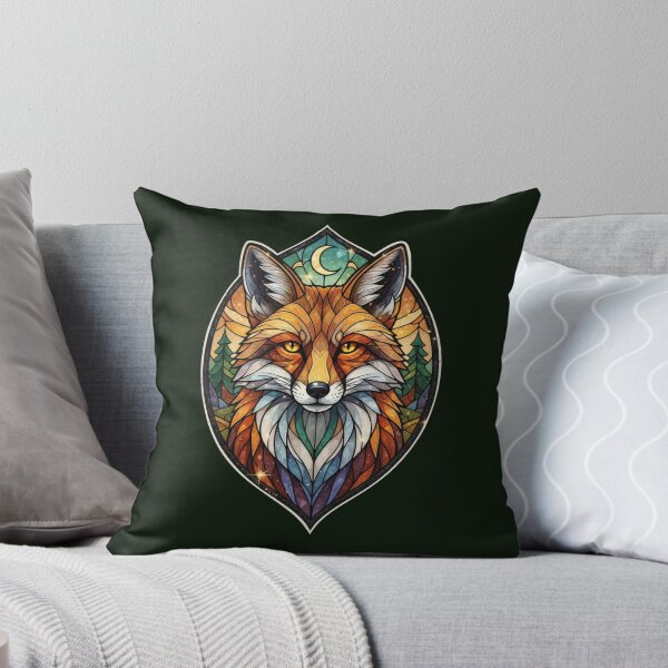 Item preview, Stained Glass Fox – Autumn Forest Spirit | sticker pack designed and sold by MerchYouSearch.