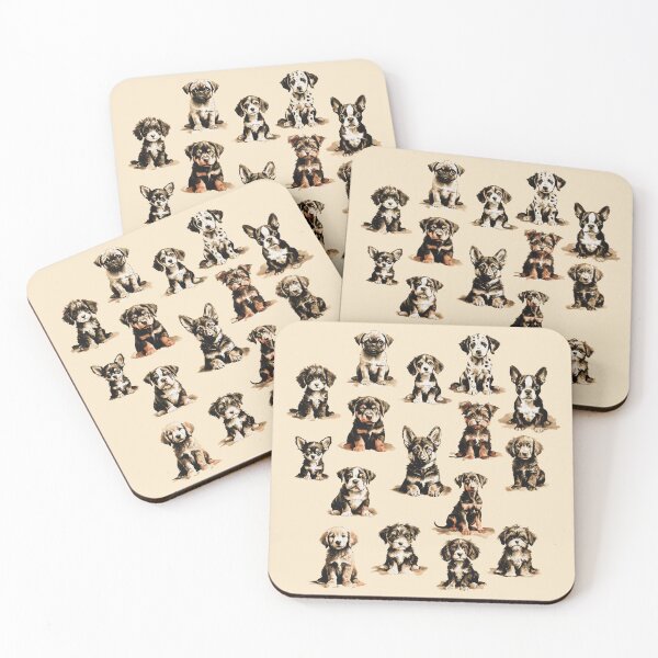 Item preview, Vintage Dog Art Pattern | Vintage Aesthetic | Dog Breeds designed and sold by UnhingedBird.