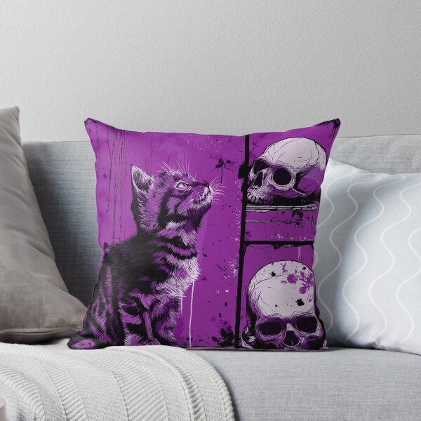 Item preview, Cute kitten and skull designed and sold by drizzd.