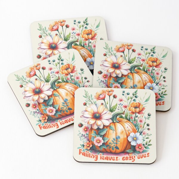 Item preview, Cute Fall Vibe Floral Pumpkin Art for Halloween, Autumn Season and thanksgiving  designed and sold by RSDigitalPrintDesign.