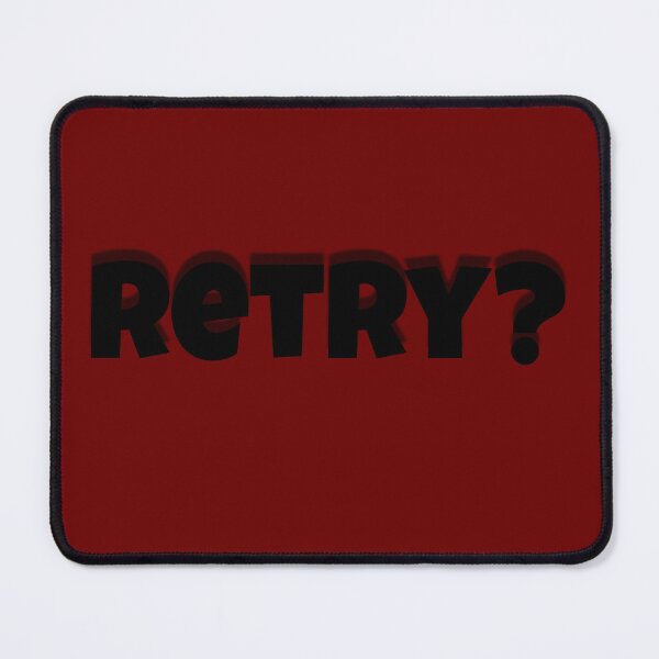 Item preview, RETRY – Motivational Minimalist Typography Design designed and sold by SaadArtCo.