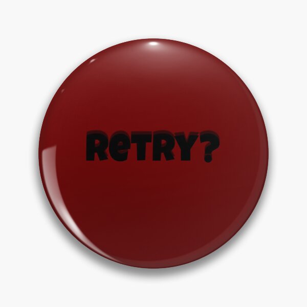 Item preview, RETRY – Motivational Minimalist Typography Design designed and sold by SaadArtCo.