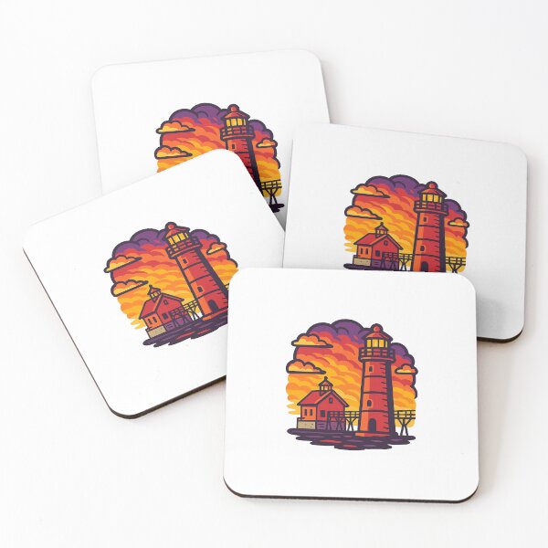 Item preview, Grand Haven Lighthouse Sunset – Michigan Art designed and sold by BoldApparel.