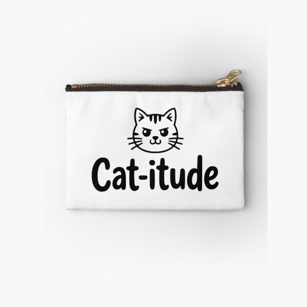 Item preview, Cat-itude! Cute Attitude Pun designed and sold by PMCreative.