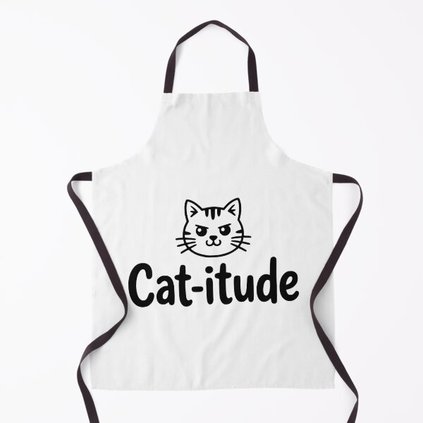 Item preview, Cat-itude! Cute Attitude Pun designed and sold by PMCreative.