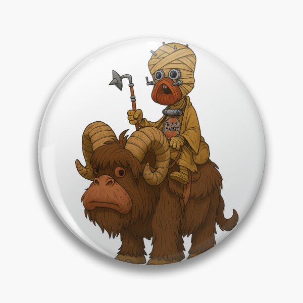 Item preview, Bantha and Tusken Raider designed and sold by Black Market Outpost.