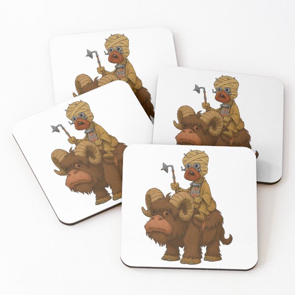 Item preview, Bantha and Tusken Raider designed and sold by Black Market Outpost.