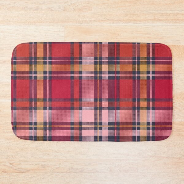 Item preview, Tartan Plaid Navy Blue - Red - Orange designed and sold by AycaAtalay.
