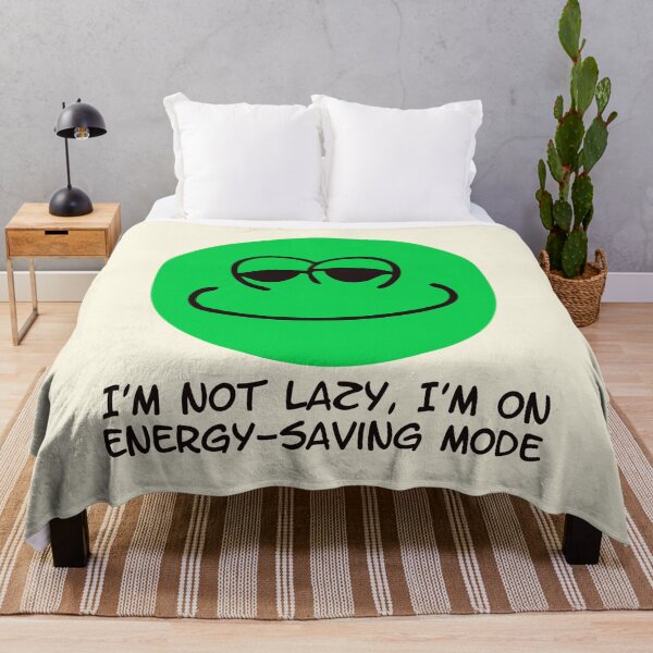 Item preview, I’m Not Lazy I’m on Energy Saving Mode Chill Frog Face designed and sold by Victor Shadehorn.