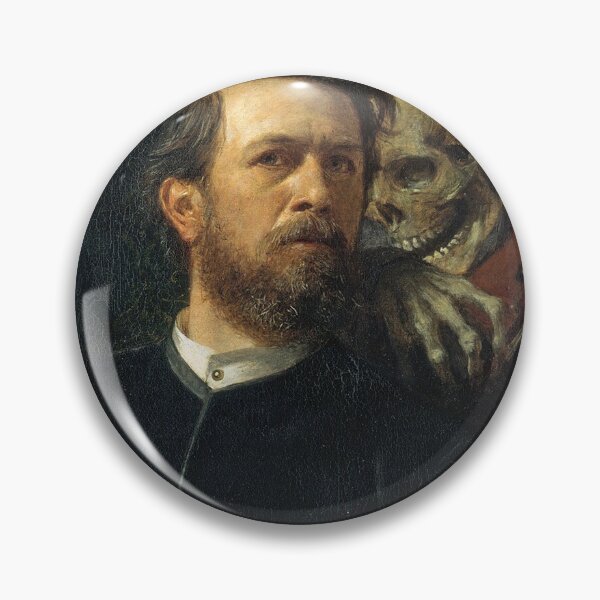 Item preview, Self-Portrait with Death Playing the Fiddle — Arnold Böcklin (1872) designed and sold by Art Outlaws.