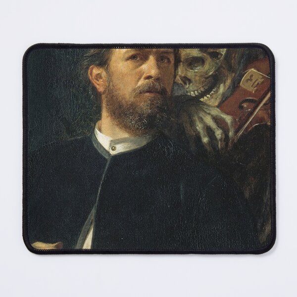 Item preview, Self-Portrait with Death Playing the Fiddle — Arnold Böcklin (1872) designed and sold by Art Outlaws.