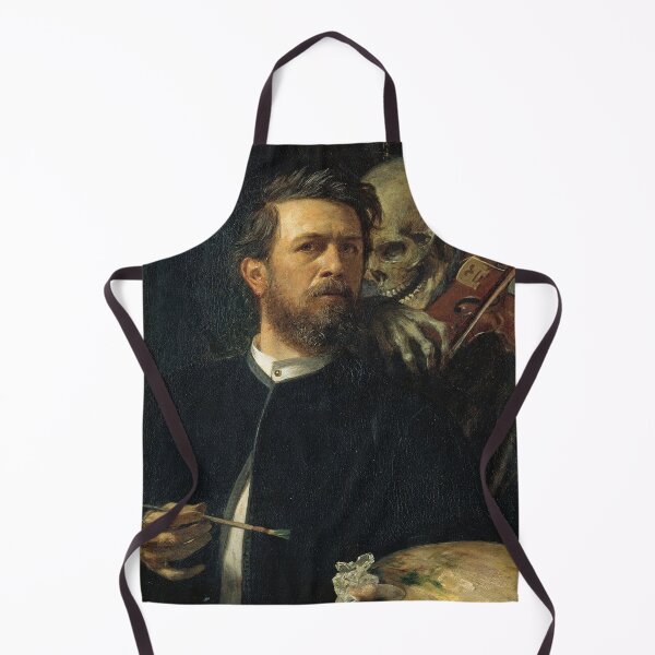 Item preview, Self-Portrait with Death Playing the Fiddle — Arnold Böcklin (1872) designed and sold by Art Outlaws.