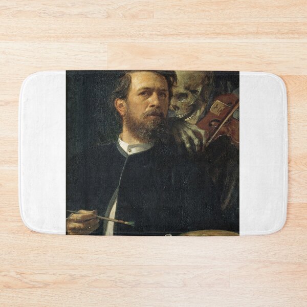 Item preview, Self-Portrait with Death Playing the Fiddle — Arnold Böcklin (1872) designed and sold by Art Outlaws.