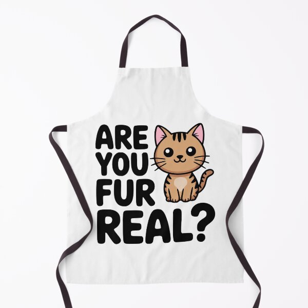 Item preview, Are You Fur Real? Cute Cat Pun designed and sold by PMCreative.