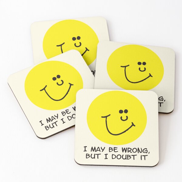 Item preview, I May Be Wrong But I Doubt It Funny Yellow Face designed and sold by Victor Shadehorn.