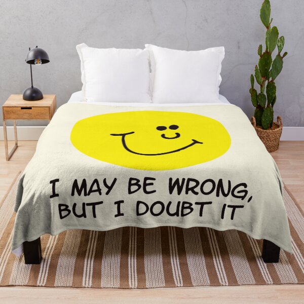 Item preview, I May Be Wrong But I Doubt It Funny Yellow Face designed and sold by Victor Shadehorn.