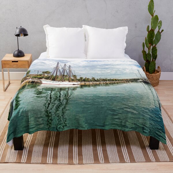 Item preview, Yachts and Palm Trees - Impressions of Barcelona designed and sold by Georgia Mizuleva.