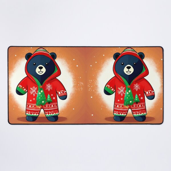 Item preview, Bear in a Christmas Romper. designed and sold by Zofia Sosnecka.