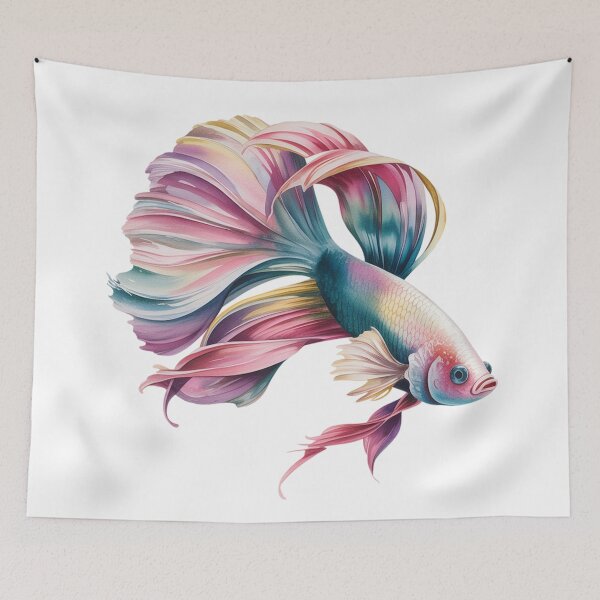 Item preview, Dreamy Watercolor Betta Fish designed and sold by VividTrails.