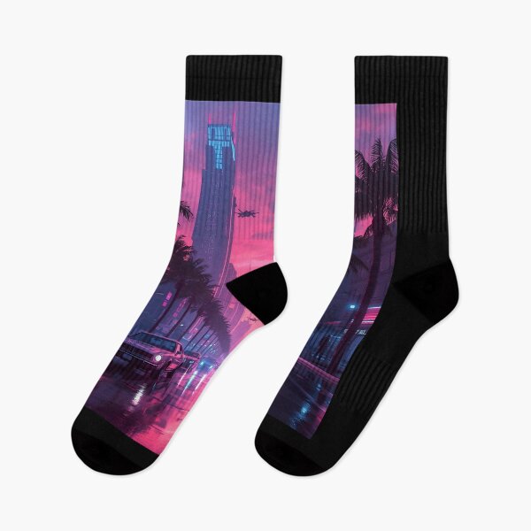 Item preview, Retro Horizon - Futuristic Neon City designed and sold by ChicTrendz.