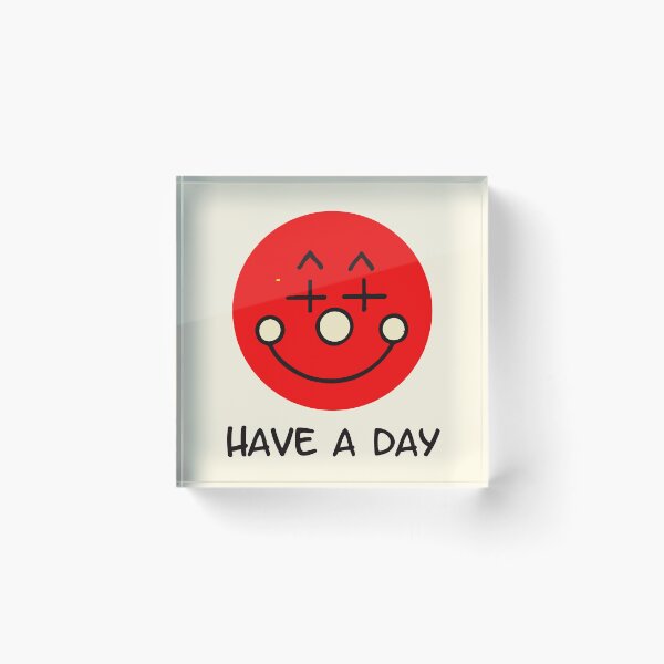 Item preview, Have a Day Funny Deadpan Red Clown Face Design designed and sold by Victor Shadehorn.