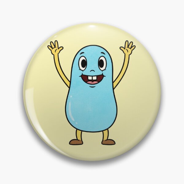 Item preview, Happy Blue Bean Character designed and sold by 0606PM.