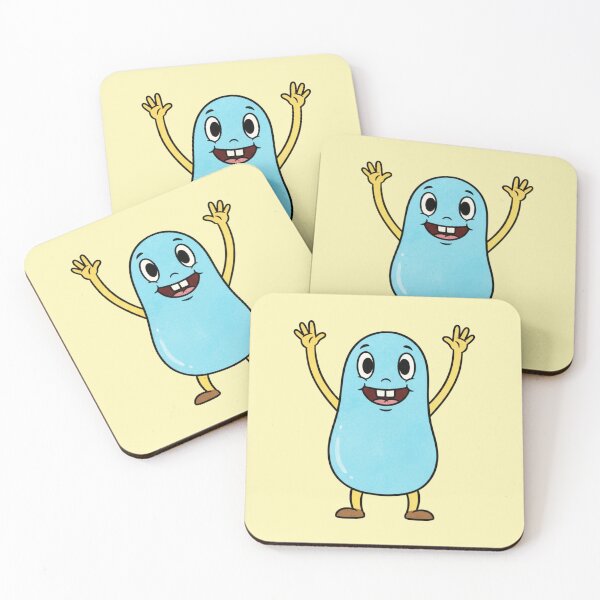 Item preview, Happy Blue Bean Character designed and sold by 0606PM.