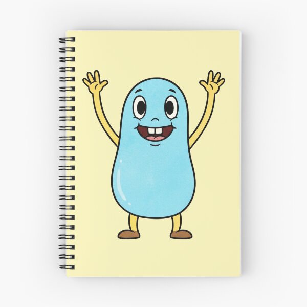 Item preview, Happy Blue Bean Character designed and sold by 0606PM.