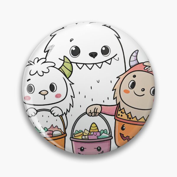 Item preview, Cute Ghost Squad Halloween Sticker | Funny Kawaii Ghosts | Cute Spooky T-Shirt Design designed and sold by Kawaii Planet Studio.