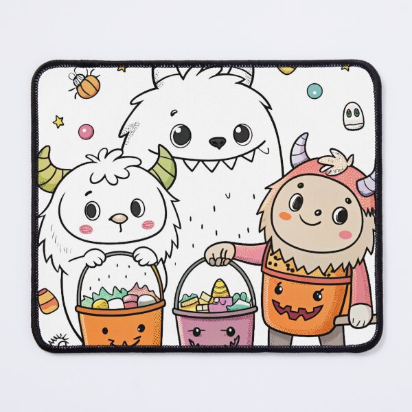 Item preview, Cute Ghost Squad Halloween Sticker | Funny Kawaii Ghosts | Cute Spooky T-Shirt Design designed and sold by Kawaii Planet Studio.