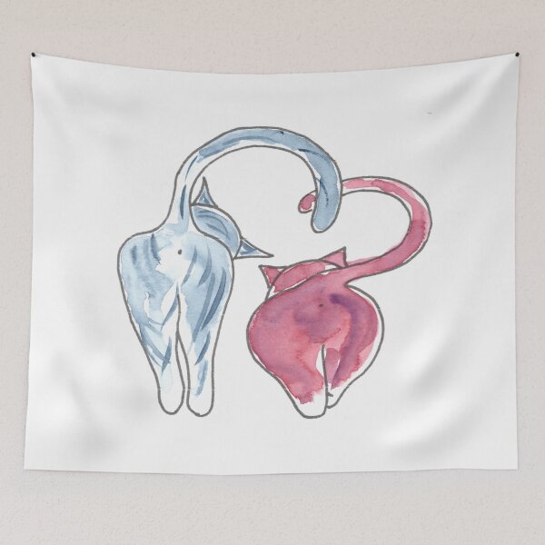 Item preview, Love Couple Cats, Love Cats, Liebepaar Katzen, Liebes-Katzen designed and sold by Anke‘s Bazaar.
