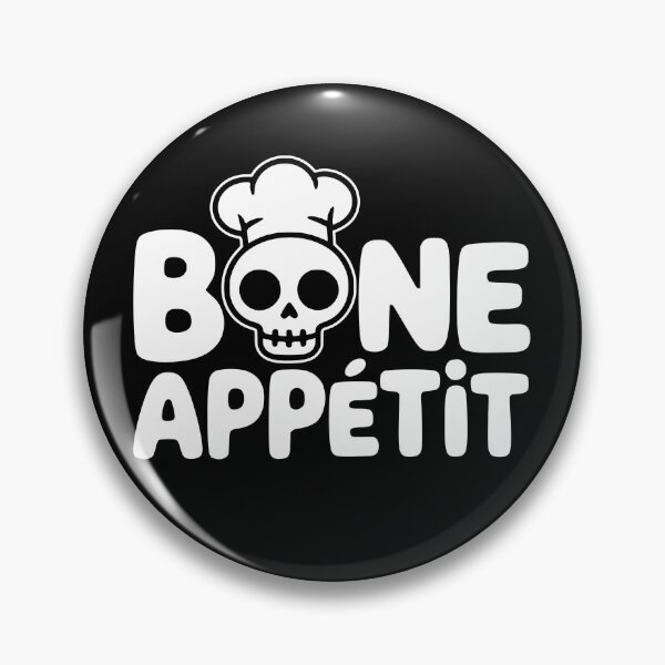 Item preview, Bone Appetite! Cute Chef Pun designed and sold by PMCreative.