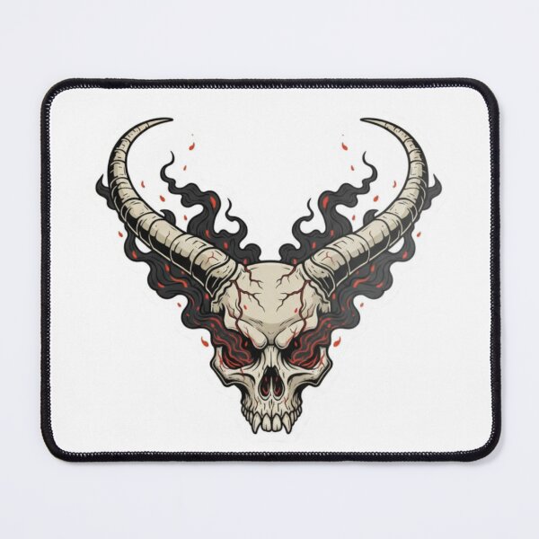 Item preview, Infernal Skull with Fiery Horns designed and sold by PrintBreeze.