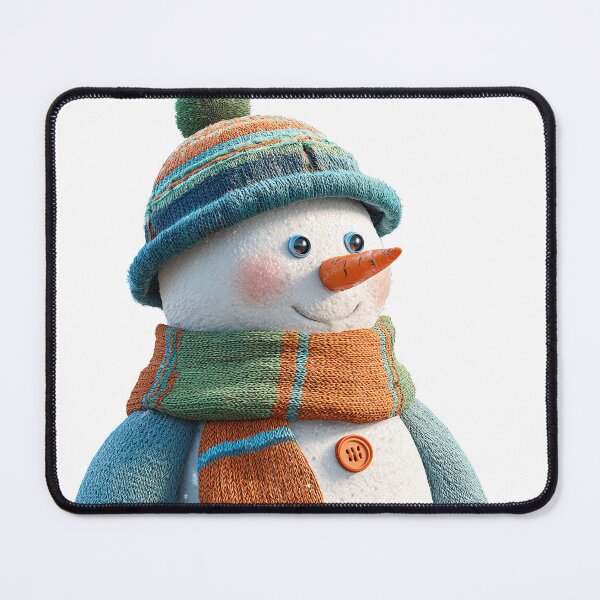 Item preview, Cute Snowman in Colorful Winter Knitwear designed and sold by StudioDina.