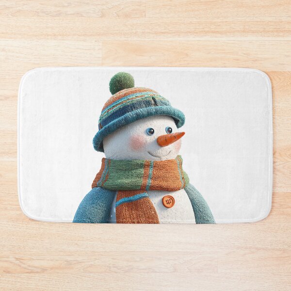 Item preview, Cute Snowman in Colorful Winter Knitwear designed and sold by StudioDina.