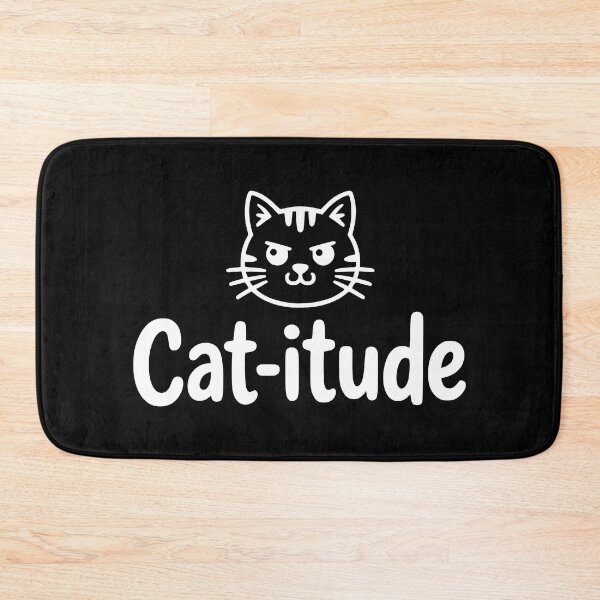 Item preview, Cat-itude! Funny Attitude Pun designed and sold by PMCreative.
