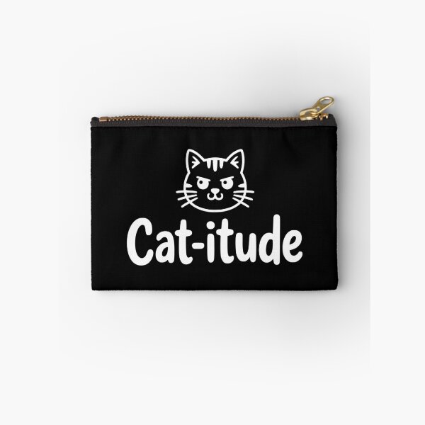 Item preview, Cat-itude! Funny Attitude Pun designed and sold by PMCreative.