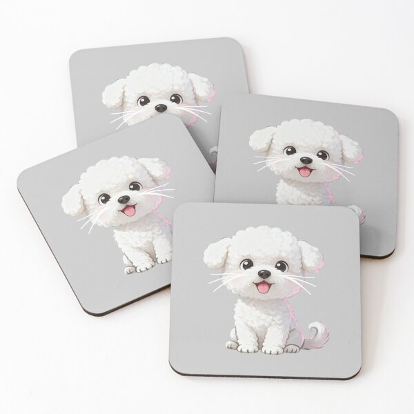 Item preview, Fluffy White Pup Smile designed and sold by LuckCraftStudio.