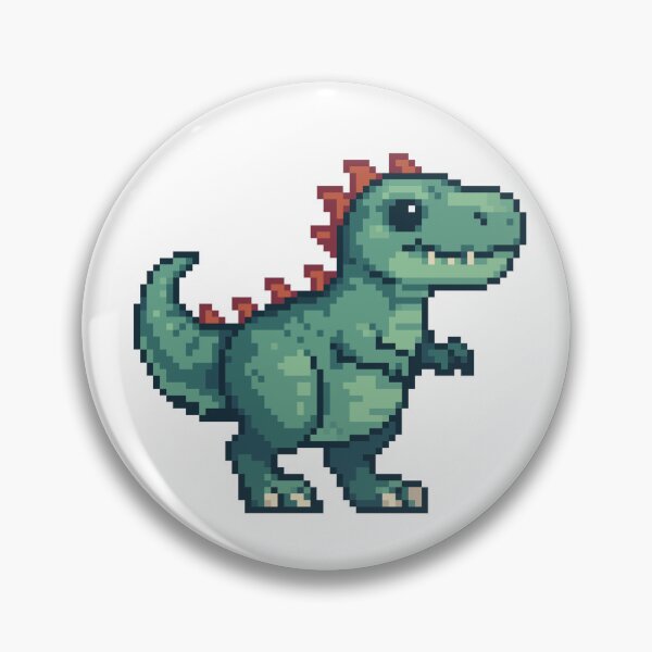 Item preview, Pixel Dinosaur – Cute Retro Jurassic Art designed and sold by BashPIXIE.