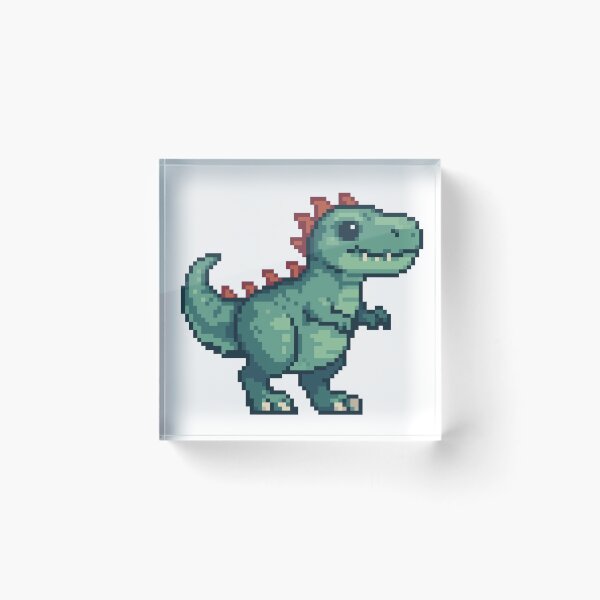 Item preview, Pixel Dinosaur – Cute Retro Jurassic Art designed and sold by BashPIXIE.
