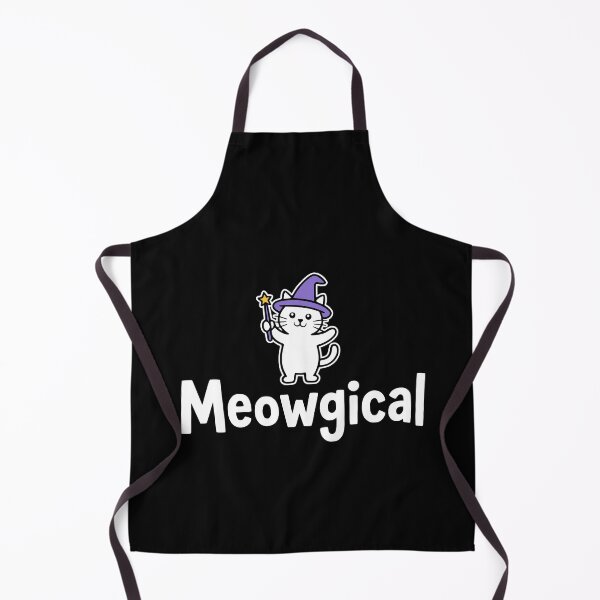 Item preview, Meowgical! Funny Cat Wizard Pun designed and sold by PMCreative.