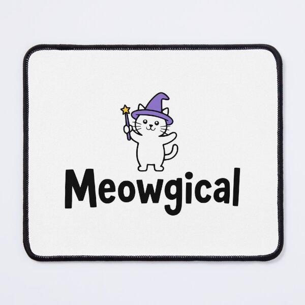 Item preview, Meowgical! Cute Wizard Cat Pun designed and sold by PMCreative.