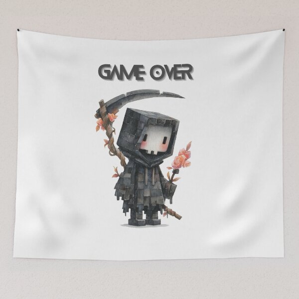 Item preview, Game Over (Minecraft style) designed and sold by toriodesigns.