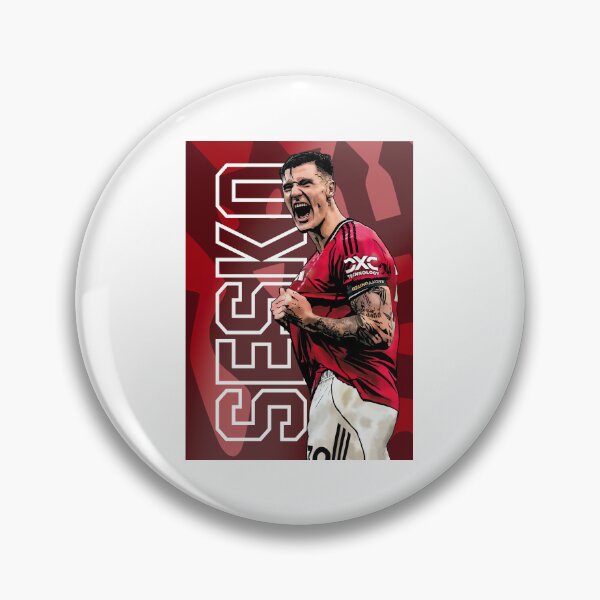 Item preview, Benjamin Šeško – Manchester United’s New Striking Sensation Artwork by GrizzlyGFX | First Goal at Old Trafford designed and sold by GrizzlyCollective.