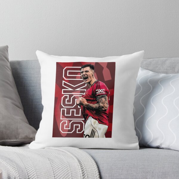 Item preview, Benjamin Šeško – Manchester United’s New Striking Sensation Artwork by GrizzlyGFX | First Goal at Old Trafford designed and sold by GrizzlyCollective.